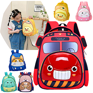 Mochila Infantil Bichinhos para Criança Bebê Escola Creche Passeio Resistente Lançamento