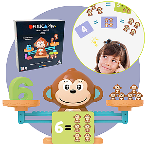 Jogo Educativo Matemático Números Balança Macaco Brinquedo ENVIO IMEDIATO