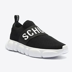 Tenis Preto Schutz Logo Knit