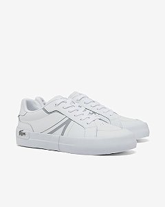 Tenis Feminino L004 Couro Lacoste Branco