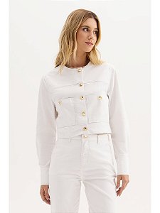 Jaqueta Feminina Manga Longa Flor de Lis