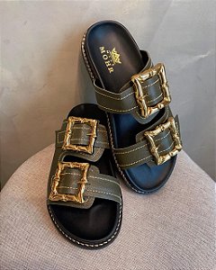 Papete Miss Mohr Verde Musgo