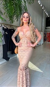 Vestido Crochê Longo 5 Estrelas !