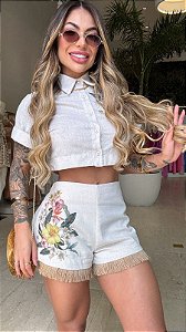 Conj. Camisa e Short franja 5 estrelas !