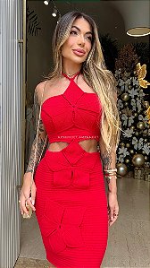 Vestido Midi Tricot Max Flor