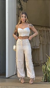 Conj. Casual Calça 5 Estrelas !