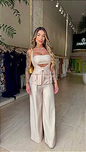 Conj. Blusa Bolsos Cargos/Pantalona 5 Estrelas !