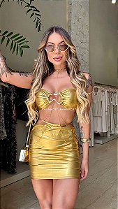 Conjunto Cropped/Saia Carnaval !