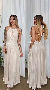 Vestido Longo/Plissado 5 Estrelas !