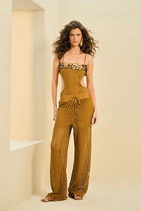 Conj. Beach Tricot Body Paetê/Pantalona Open !