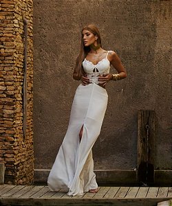 Vest. Acet.  Longo/Sereia Renda 5 Estrelas !