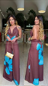 Conj. Crepe Pantalona Degagê/Flor 5 Estrelas !