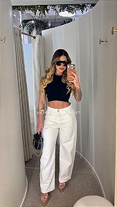 Calça Jeans Wide Leg Off !