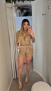 Macaquito Linho Bolsos/Cinto 5 Estrelas !