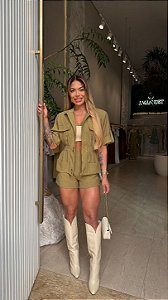 Conj. Alfaiataria Colete/Bolsos/Shorts 5 Estrelas !