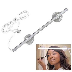 Bastao LED Slim Arandela USB Espelho Camarim Maquiagem Penteado Penteadeira Studio Banheiro Quarto Iluminaçao