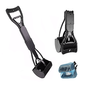 Pá Pega Coletora Pet Coletor Fezes Cocô Cachorro Gato 60cm