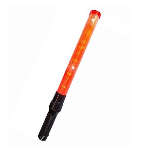 Bastão Sinalizador De Trânsito Vermelho Led 53cm
