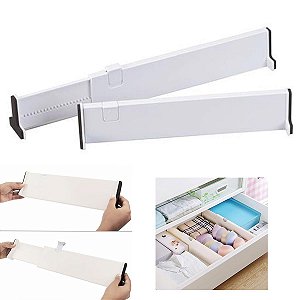 Orgnizador de Gaveta Ajustavel Divisor Expansivel Quarto Guarda Roupa Comoda Armario Cozinha Estante