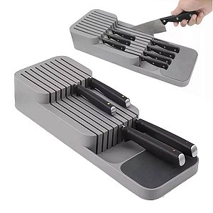 Faqueiro Orgnizador de Facas Cozinha Gaveta Armario Porta Talheres Sebo