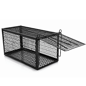 Ratoeira Armadilha Pega Rato Gaiola Grande Com Mola