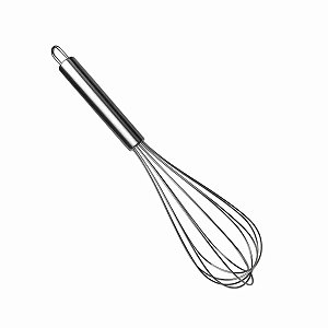 Batedor De Ovos Fue Inox Profissional Fouet Reforçado 33cm