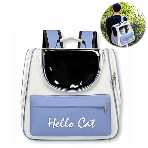 Mochila Pet Visão Panorâmica Cachorro Gato Cão Passeio Viagem