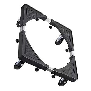 Carrinho Base Suporte Rodinhas Ajustável Maquina Geladeira