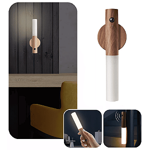 Luminária De Led Parede Sensor Quarto Portátil Usb Imã Mesa Bastão