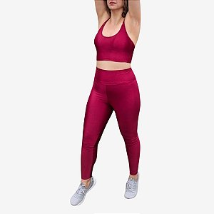 CONJUNTO POLIAMIDA GLOW BORDO