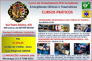 Curso de APH 20 horas - CURSO PRÁTICO PRESENCIAL