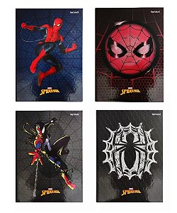 Kit 4 Caderno Grande Brochurão 80 Fls 1 Matéria - Spider Jandaia