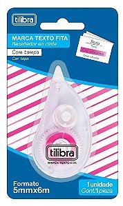 Marca Texto Em Fita Rosa 5mmx6m Tilibra