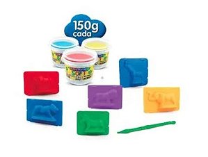 Kit de Massinhas Zoo com 450 gr de Massa para Modelar - Acrilex