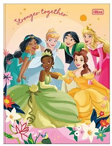 Caderno Brochura Capa Dura 80fls Princesas - Tilibra