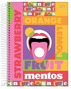 Caderno 10 Matérias Capa Dura Mentos 160 Fls - Jandaia