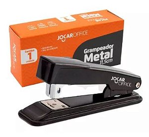 Grampeador De Papel Multiuso 11,5cm Até 25 Folhas Cor Preto - Jocar Office