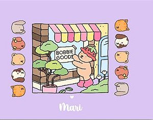 Livro De Colorir Bobbie Goods Capa Dura 50 Paginas Personalizado com seu NOME