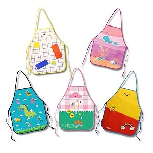 Avental Plástico Escolar Infantil - Leo & Leo