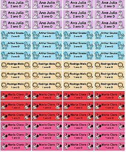 Etiqueta Personalizada Para Identificação Material Escolar