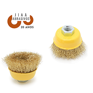 ESCOVA  TIPO COPO ONDULADO  C/  ROSCA M14