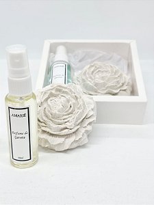 Perfume de Gaveta em Gesso – Flor de Peônia