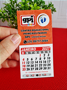 Mini Calendario Imã Personalizado