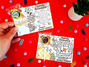 Card com Mini  Pirulito Psicodélico