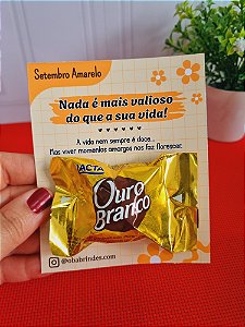 Card personalizado com Bombom