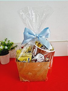 Caixa Presente + Caneca de Cerâmica + Chocolates