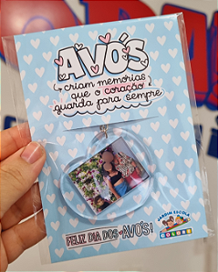 Chaveiro Coração com Card Personalizado