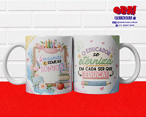 Caneca de Cerâmica Branca Personalizada