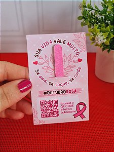 Card Mini Lixa (Outubro Rosa)