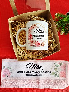 Kit Caneca + Toalha Personalizada